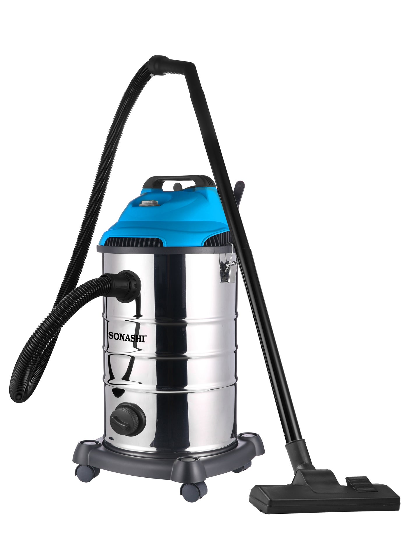 Compare 30L Wet & Dry Vacuum Cleaner  Multi Stage Filtration |  Strong Suction with Blow Function | Low Noise with Overheat Protection | Vacuum for HomeOffice Use 30 L 1600 W SVC9030D Silver at KSA Price