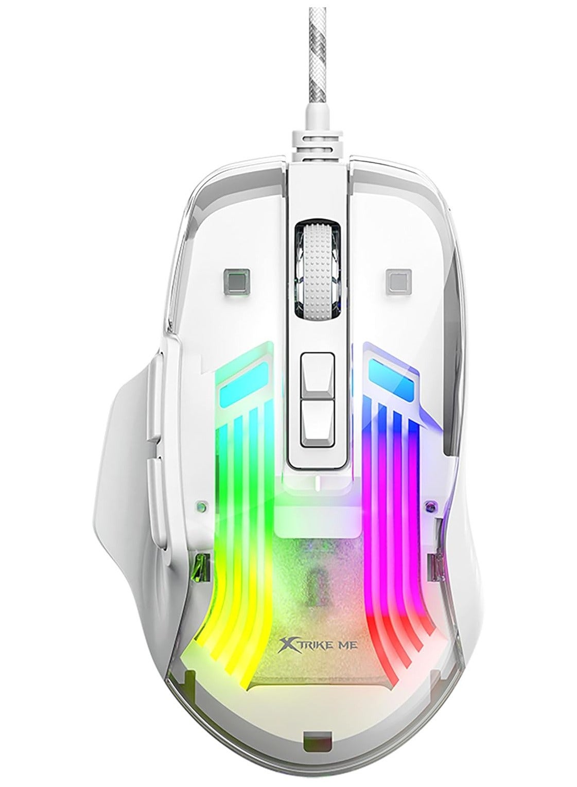 GM-319 Wired Gaming Mouse, White