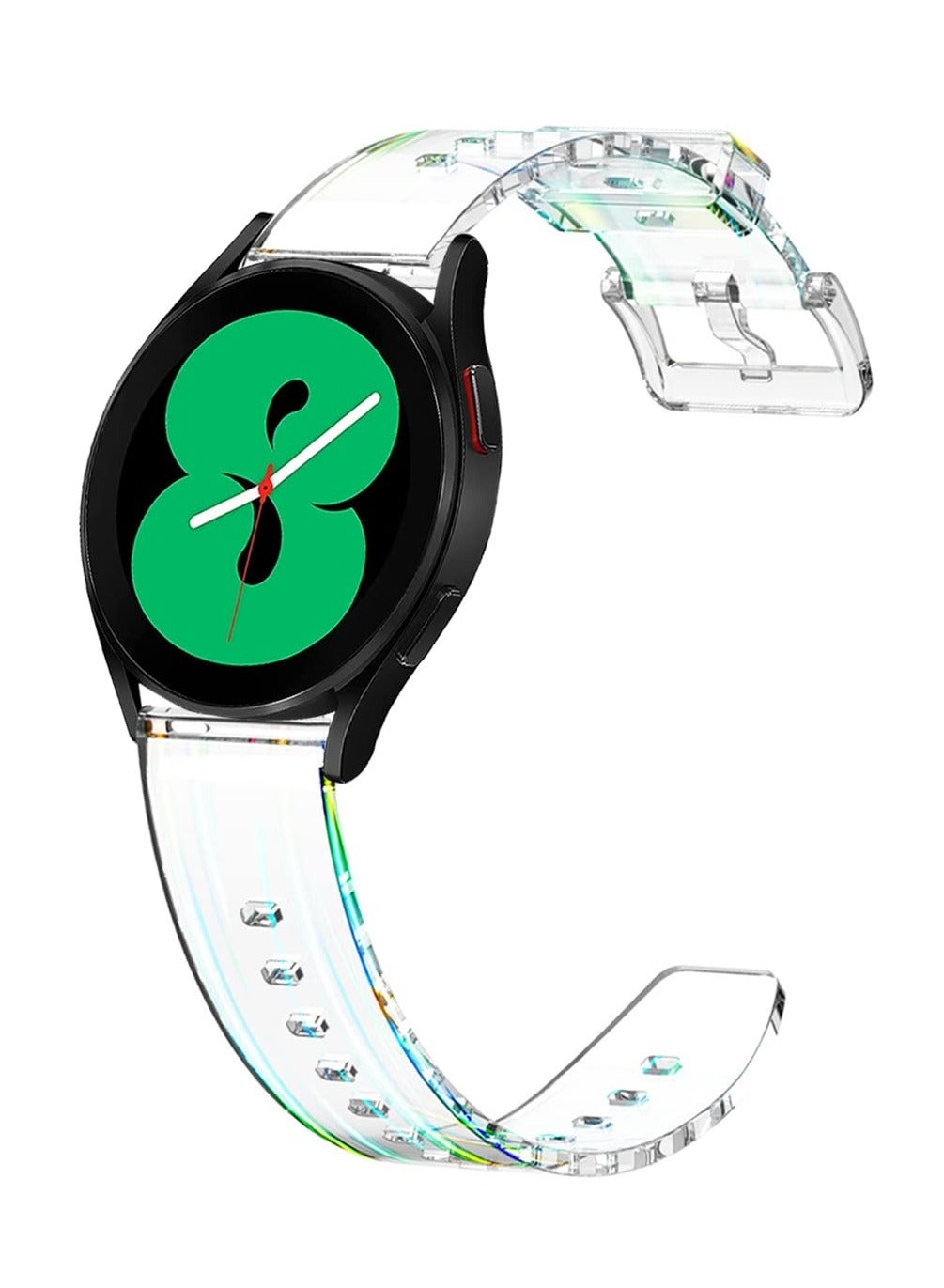 Compare No Gap Band Compatible for Samsung Galaxy Watch 54 40mm 44mm, Galaxy Watch 5 Pro 45mm BandWatch 4 Classic Band 42mm 46mm, 20mm Transparent Replacement Silicone Wrist Watch Band Strap at KSA Price