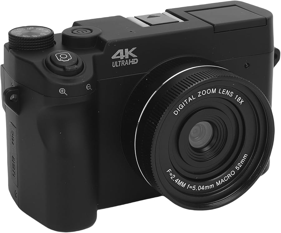 Vbestlife 4K WiFi 75MP Digital Camera Autofocus…