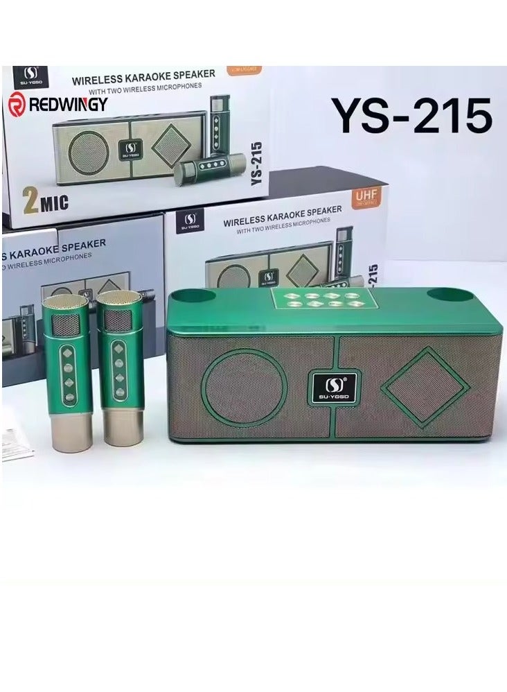 Compare Karaoke Sound System Portable Karaoke Outdoor Rock Speakers Ys215 Green at KSA Price
