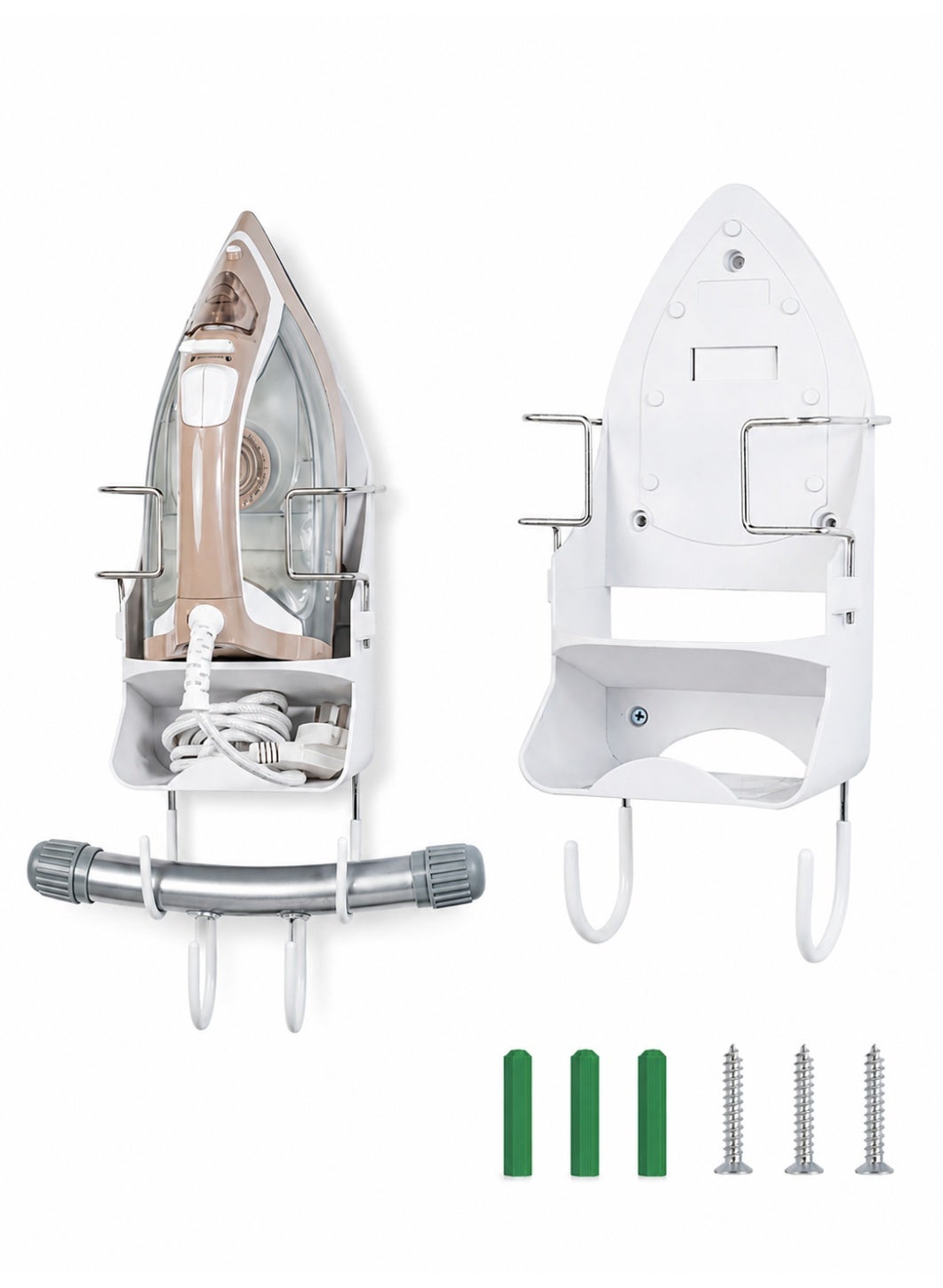 Iron Wall Mount Ironing Board Hanger, Iron Rack Wall…
