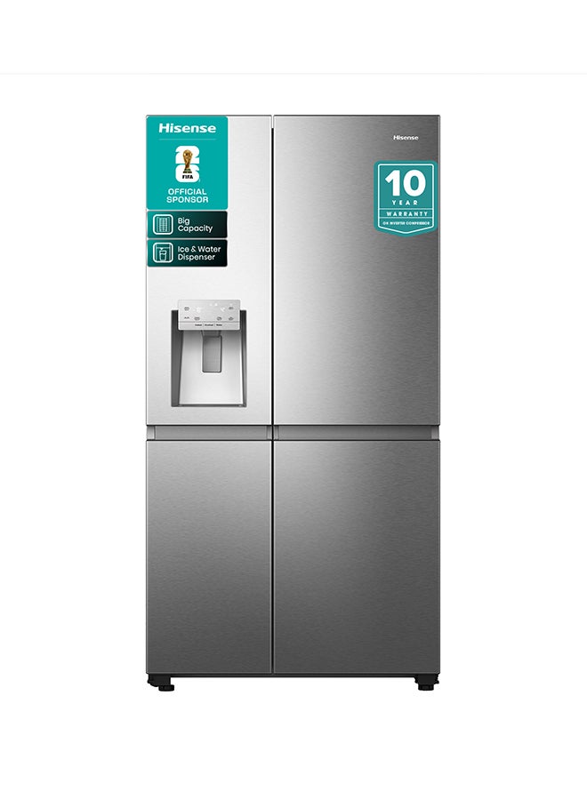 Compare Gross 819LNet 632L Side By Side Refrigerator Fridge RS818N4IIE, Ice& Water Despenser, Food Management, Smart Connectivity, Digital Temp Sensor, Big Capacity, Metal Tech Cooling, Muti Air Flow System, Dual Temp Control Zone, Durable Inverter at KSA Price