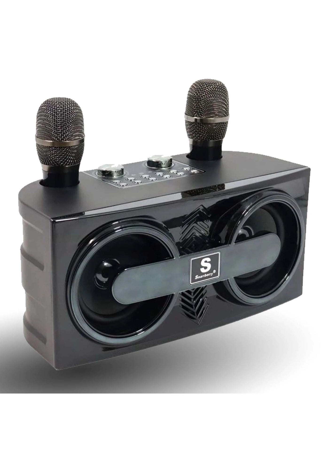 Compare Smart Berry Portable M25 Karaoke Bluetooth Speaker With Dual Wireless Microphone at KSA Price