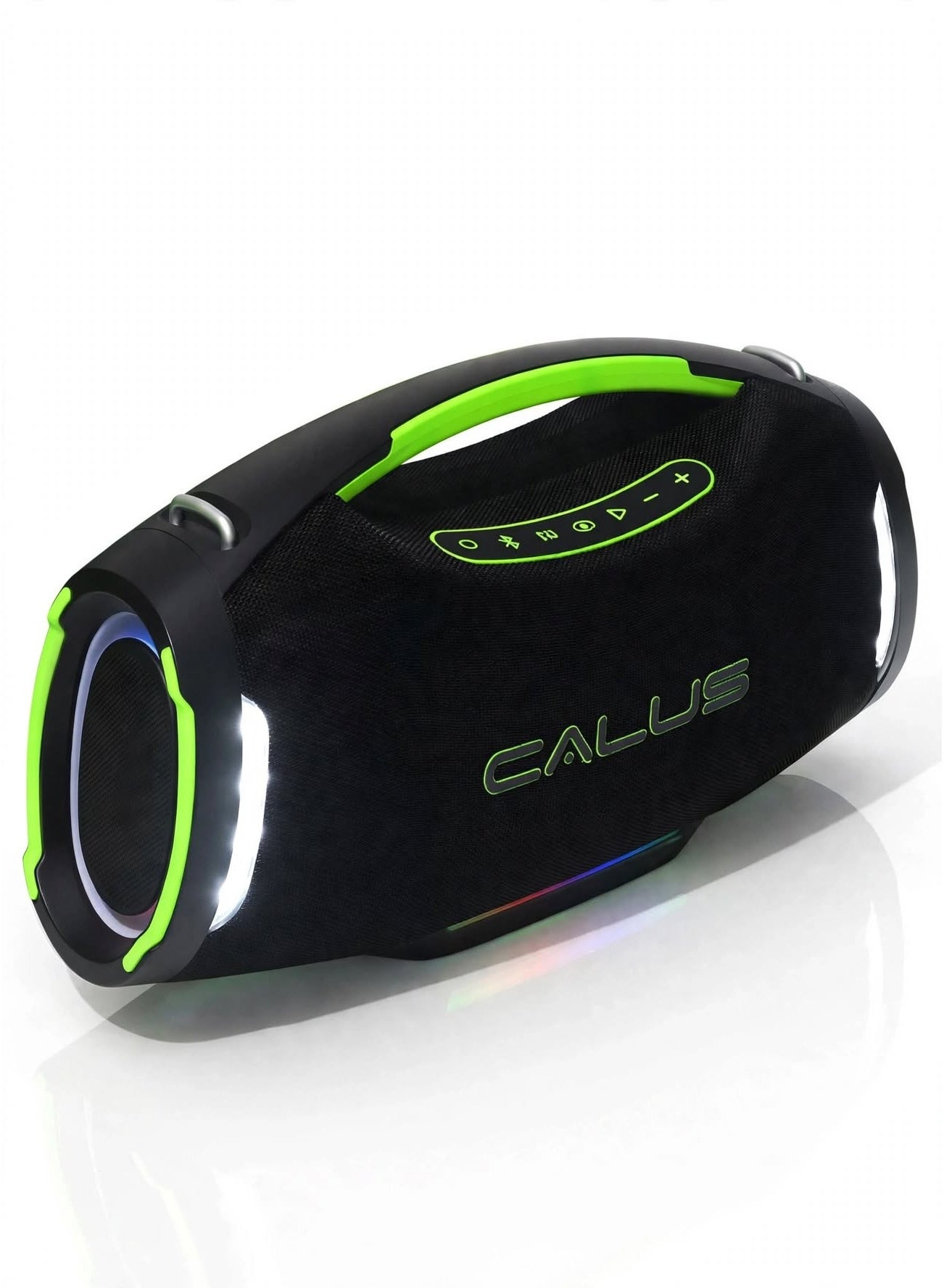 Compare Boom+4 Bluetooth Speaker with 350W Peak Power, Extra Bass, RGB LED Lights, 16000mAh Battery, 6Hour Playtime, TWS Pairing, USB, TF Card, AUX and TypeC PD Charging at KSA Price