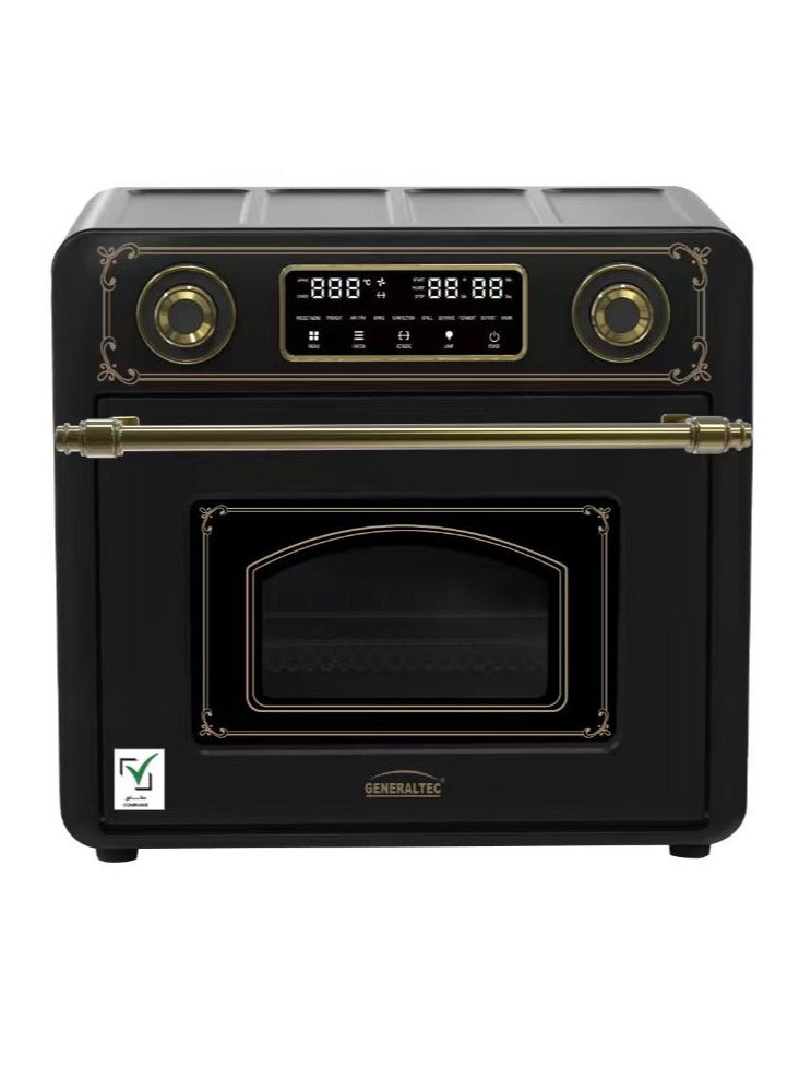 Compare Generaltec 40L Countertop Convection Oven with Air Fryer GKA45AFBR | 1600–1850W | Digital Display | Rotisserie & Baking | 18 Preset Menus | 9 Functions | 60–230°C Temperature Control | 120 Min Timer | Double Glass Door | 1 Year Warranty at KSA Price