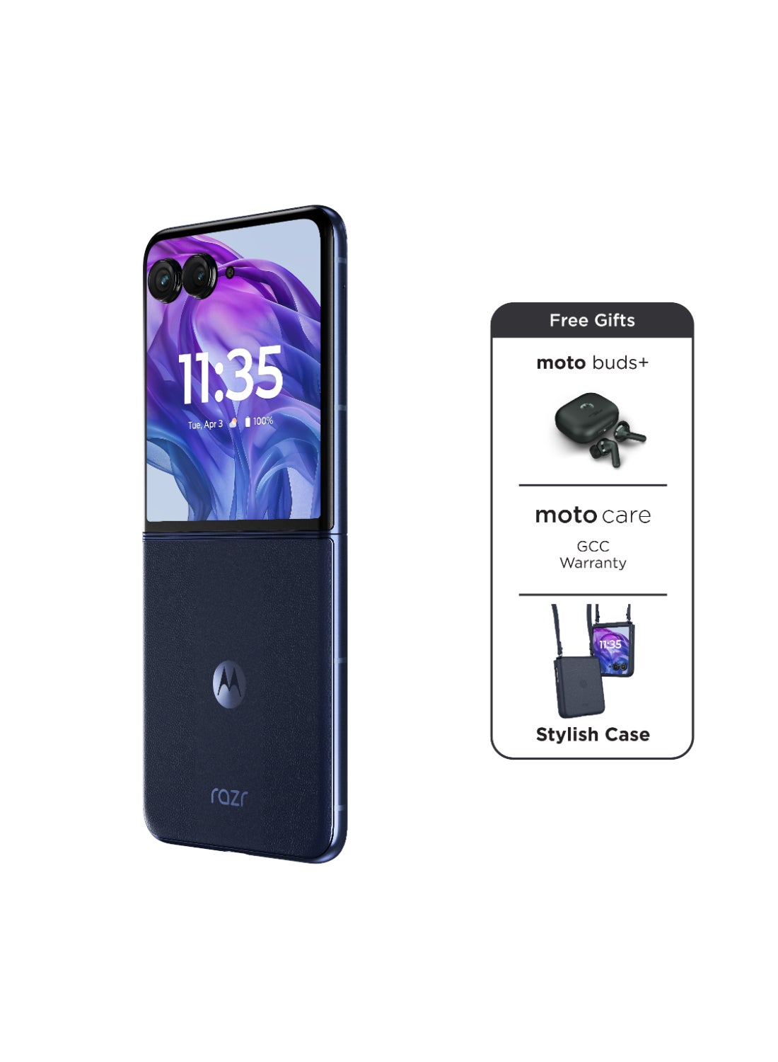 Compare Razr 50 Ultra 5G Dual SIM, Midnight Blue 12GB RAM, 512GB With Free Moto Buds+  Middle East Version at KSA Price