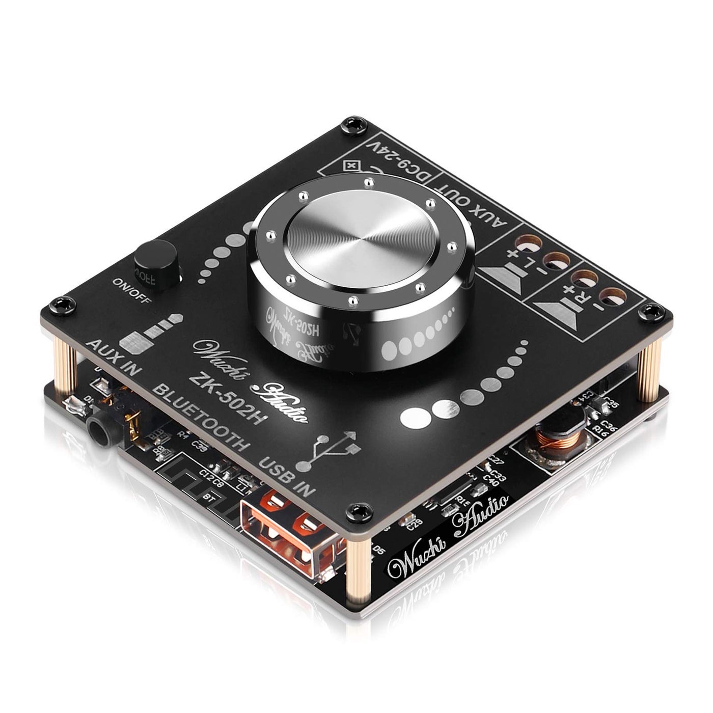Compare Blue Tooth Amplifier Board HiFi Stereo 2.0 2X50W Audio Amplifier Module TPA3116D2 Digital Power Amplifier Blue Tooth 5.0 Dual Channel AMP with AUXUSBFlash DrivePC Sound Card Input at KSA Price