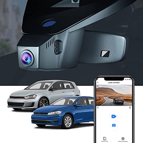 Compare Fitcamx 4K Dash Cam Suitable for Volkswagen Golf GTI Golf R 20152025 Model B Golf OEM Factory Look 2160P UHD Video Builtin WiFi APP Loop Recording Parking Sensor Plug Play 64GB Card at KSA Price