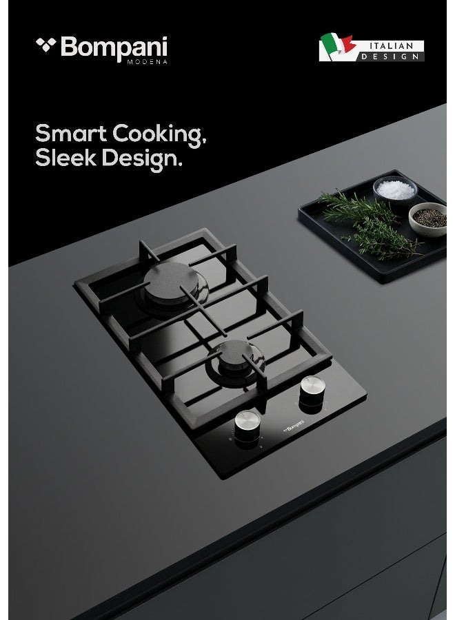 30cm Built-in Hobs - 2 Gas Euro Type Pool…