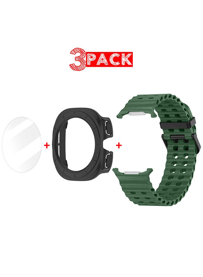 (for Samsung Galaxy Watch 7 Ultra) 3 Packs Silicone…