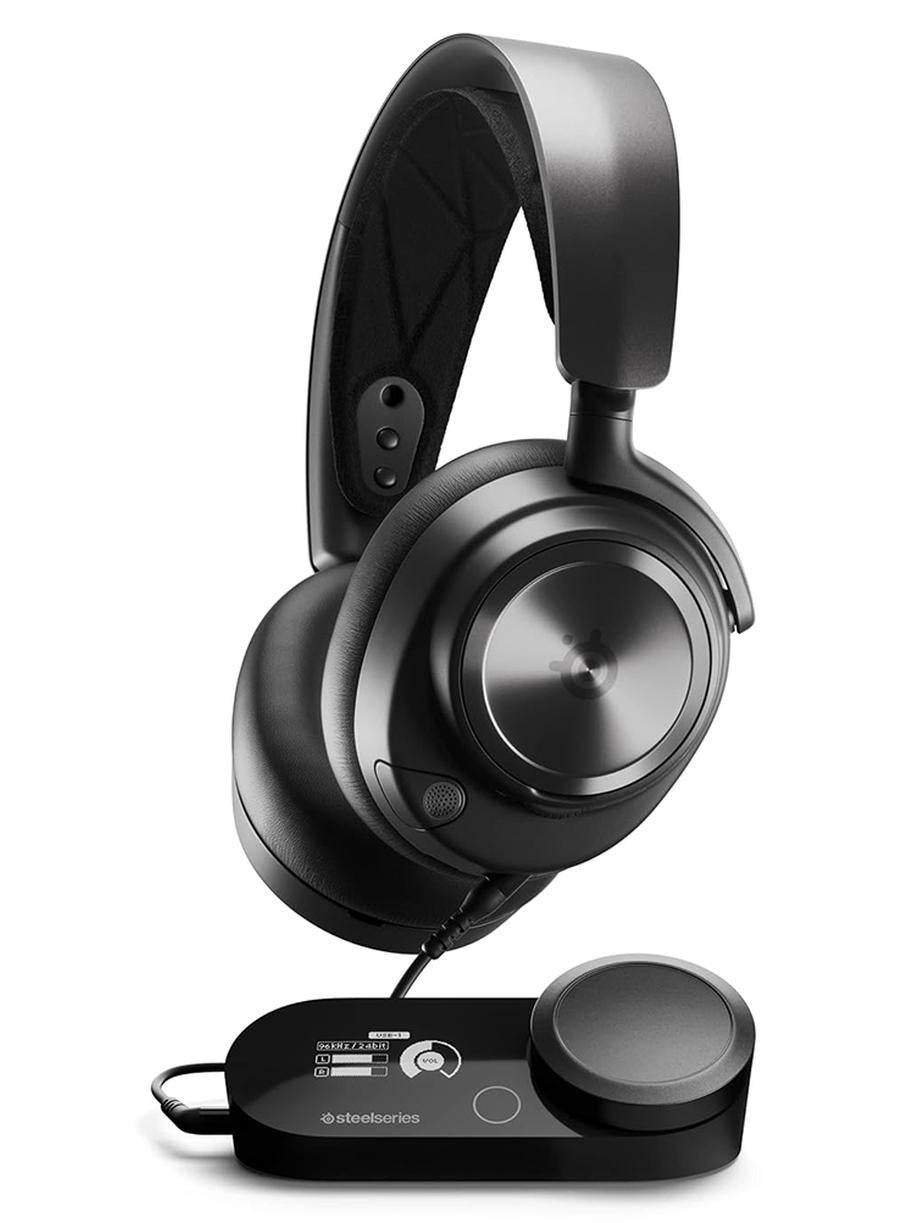 Compare Arctis Nova Pro Wired Gaming Headset with GameDAC Gen 2, ClearCast Gen 2 Mic, 40mm Neodymium Drivers, 38 Ohm Impedance, 1040,000 Hz Frequency Response, MultiSystem Connectivity PC, PS5, PS4, Mac, Switch, Black | 61527 at KSA Price