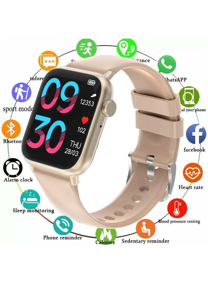 Compare Smartwatch for Men Women with Bluetooth Call, Heart Rate Sleep Fitness Tracker Notification Weather 100 Sport Modes Smartwatch for Android iOS at KSA Price