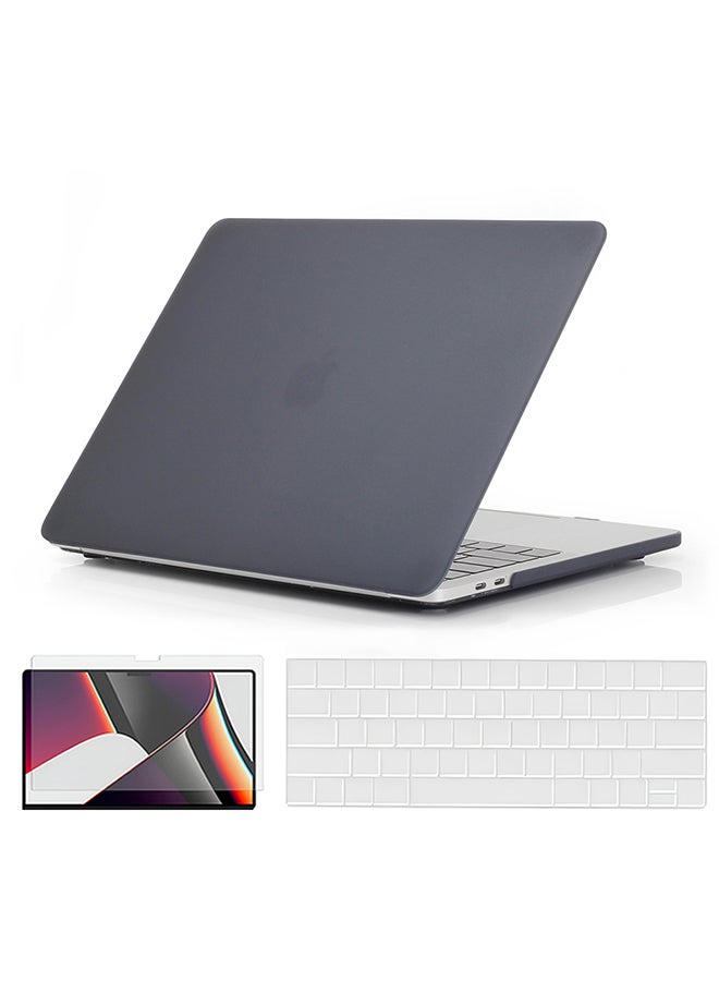 Compare Slim Matte Case Compatible with MacBook Pro 13 A1706,A1708,A1989,A2159,A2289,A2251,A2338,2016,20182020Case+Keyboard Cover & Protector,Black at KSA Price