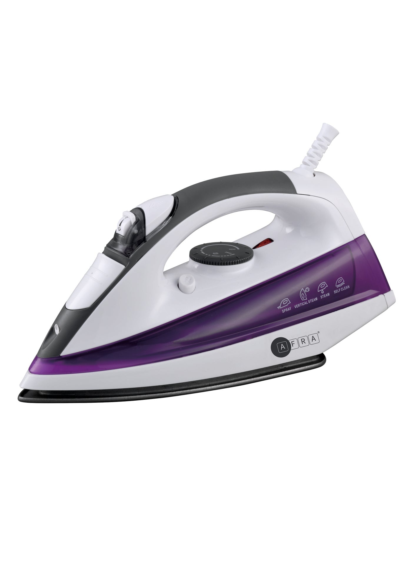 AFRA Steam Iron, 2200W, 430ml Capacity, White And…