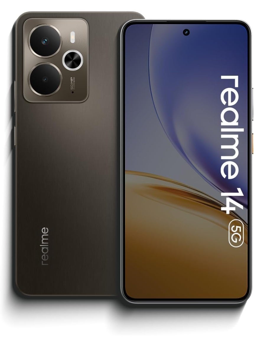 Compare realme 14 5G Dual SIM 8GB RAM 256GB ROM  Storm Titanium  International Version at KSA Price