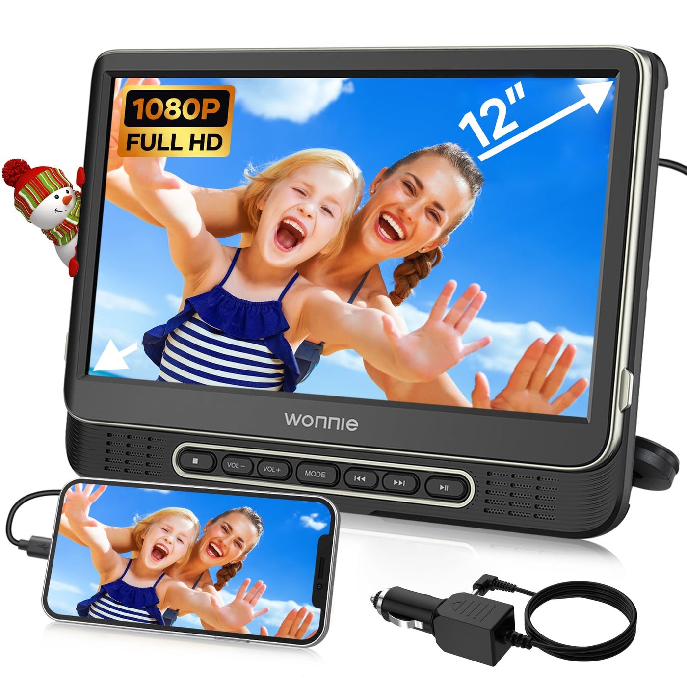 Car DVD Player, WONNIE 12