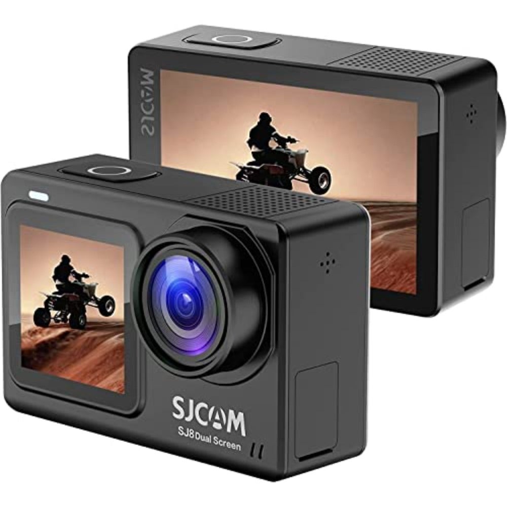 Compare SJ8 Dual Screen 16MP 4K30fps Sports Action Camera with Mic 2.33 Dual Touch Screen Display 140 WideAngle Black Renewed at KSA Price