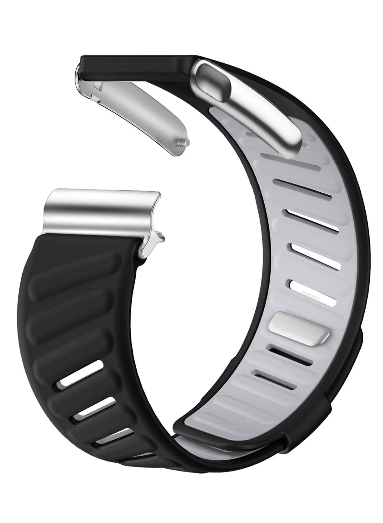 Compare Silicone Sports Replacement Strap for Whoop 5.0  Whoop 5.0 Life MG Model  MG  Adjustable and Waterproof Wristband  Black and Grey at KSA Price
