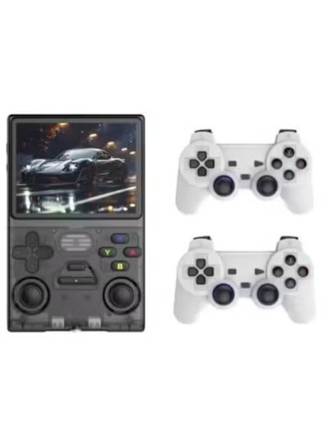Compare M18 Pro Retro Handheld Game Console, 3.5Inch IPS Screen, Linux Operating System, 64GB Storage, BuiltIn Classic Games, Rechargeable Battery, Portable Gaming Console for Kids, Teens & Adults, Purple at KSA Price