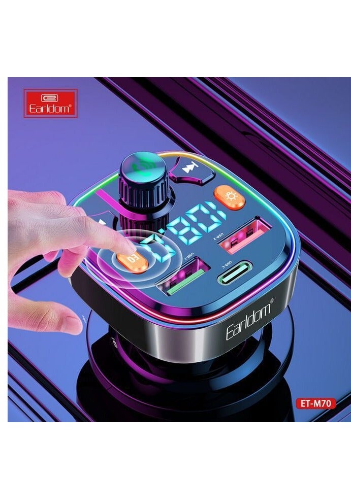 Compare EARLDOM M70 Auto Radio Mp3 Player Music Adapter Dual USB Car Charger at KSA Price