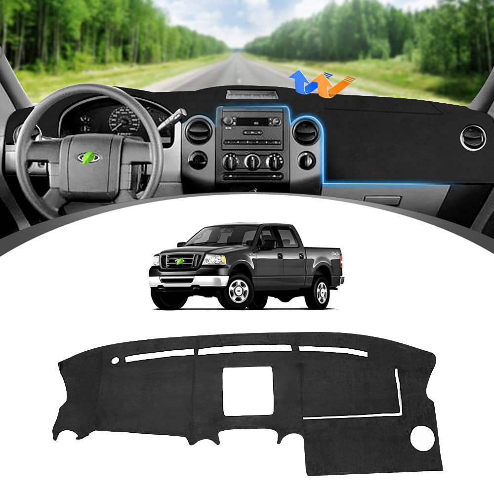 Compare FIILINES Dash Cover for Ford F150 F150 20042008 Dash Mat f150 Dashboard Cover Accessories Suede Mat Sunshade AntiSlip Pad Carpet Protector Black at KSA Price