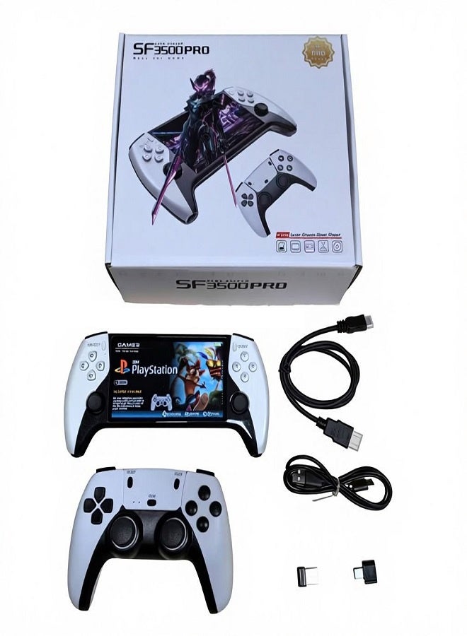 Compare SF3500 Pro Handheld Game Console – 5.0 Inch IPS Display, 2GB RAM, 64GB Storage, Rechargeable Portable Gaming Console with HDMI Output, TypeC Charging & MultiLanguage Support at KSA Price