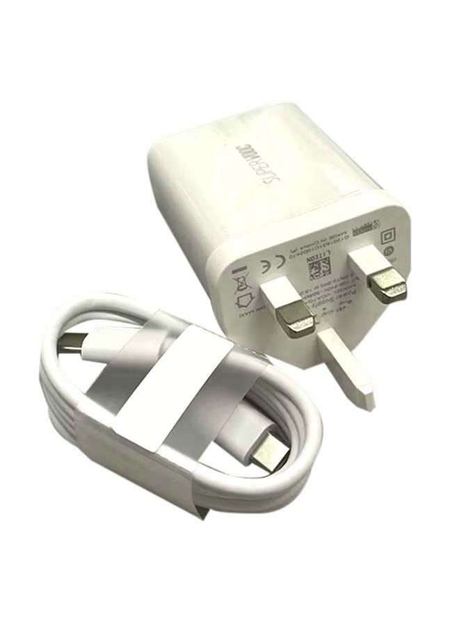 Compare 65W SuperVOOC Wall Charger VCA7JCCH – Official 3Pin Adapter for Reno 5 | USBC to USBC Cable Included | Fast Charging UAE Plug  WhiteR65 at KSA Price