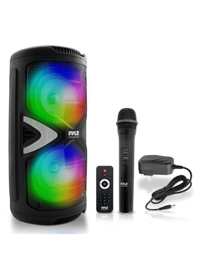 Compare Usa Portable Bluetooth PA Speaker240W Dual 6.5 Rechargeable IndoorOutdoor BT Karaoke Audio SystemParty Lights,LED Display,FMAUXMP3USBSD, 6.5mm in, Carry Handle Wireless Mic,Remote Control at KSA Price