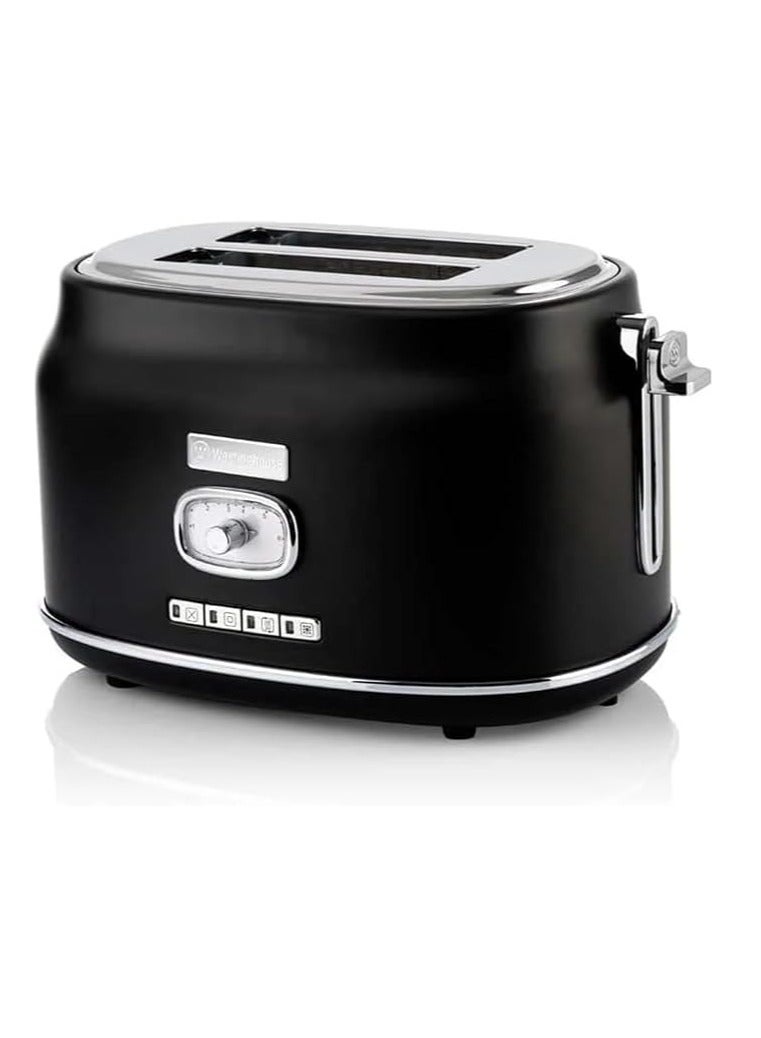 Westinghouse USA Retro 2-Slice Bread Toaster – Black…