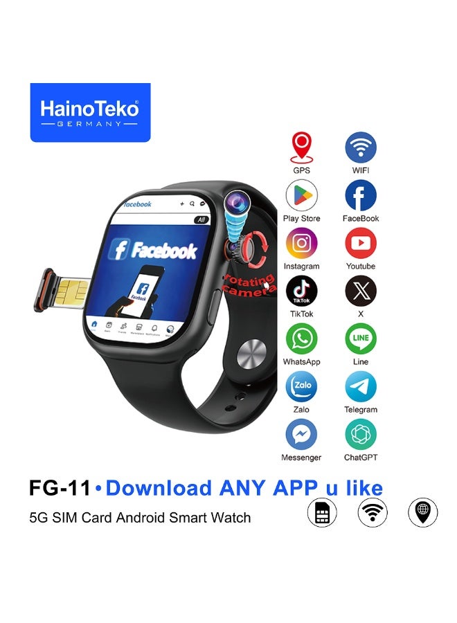 HainoTeko FG-11 5G Android Smart Watch with SIM…