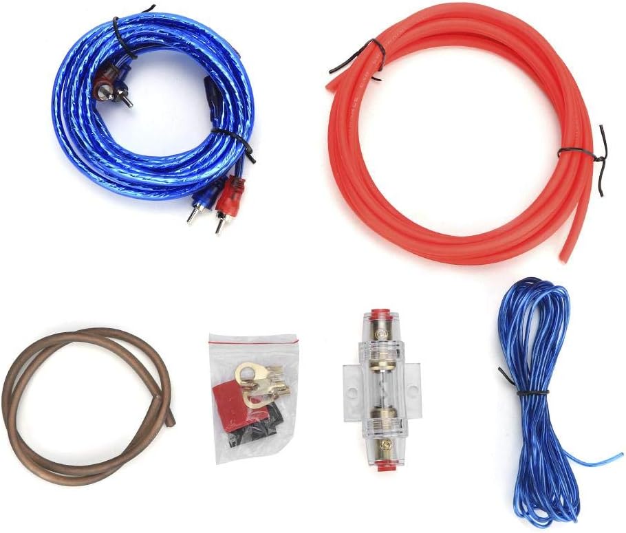 Power Amplifier Cable Kit,10GA Zinc Alloy Car Power…