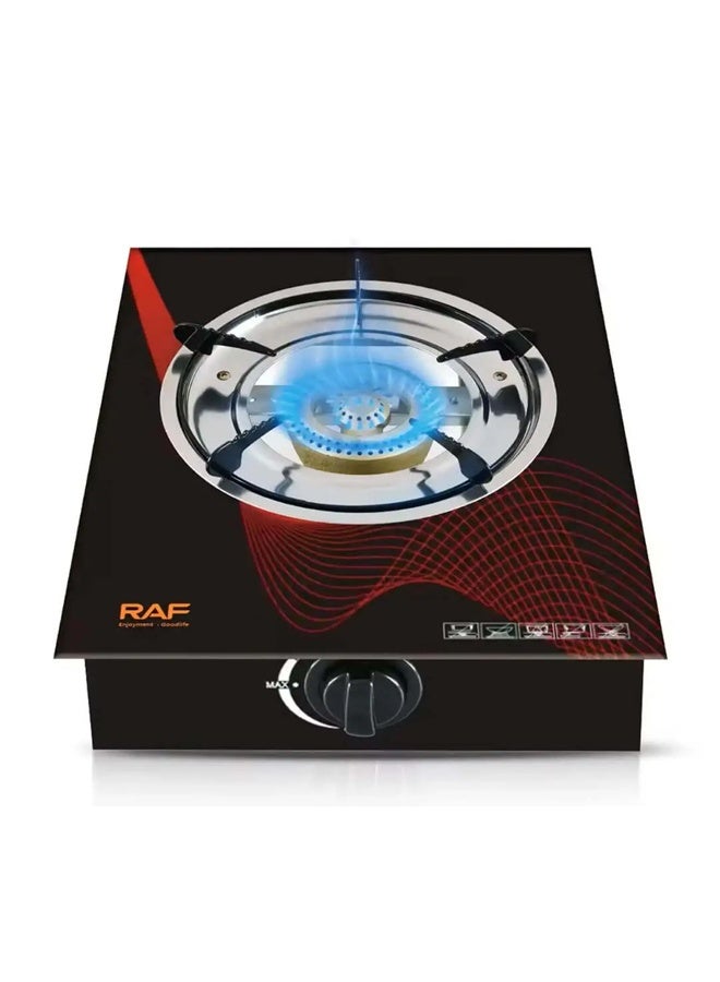 RAF Single Burner Gas Stove with Tempered Glass…