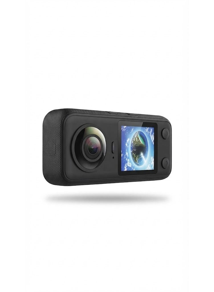 Dual Lens 360 Action Camera with Color Screen,…