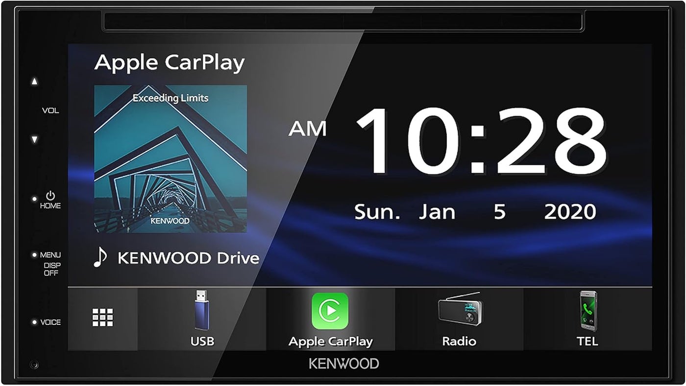 Compare Kenwood DDX57S 6.8Inch Capacitive Touch Screen DVD CD Car Stereo with CarPlay, Android Auto, Bluetooth, and USB Port at KSA Price