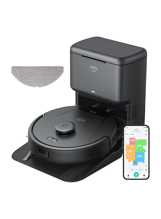 Compare L60 Hybrid Robot Vacuum With Self Empty Station, Hair Detangling Technology, Up To 60 Days Of Hands Free Cleaning, Ultra Strong 5,000 Pa Suction To Remove Hair, Dust, Mop Pad 50 W T2278V11 Black at KSA Price