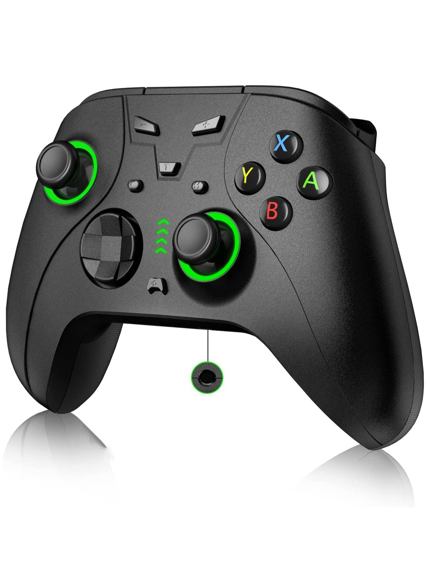 Compare Switch Pro Controller for Nintendo SwitchSwitch LiteOLED, Wireless Switch Controller with Programmable Buttons, Dual Vibration, Turbo, Green LED Light and Wake up Function, Headphone Jack at KSA Price