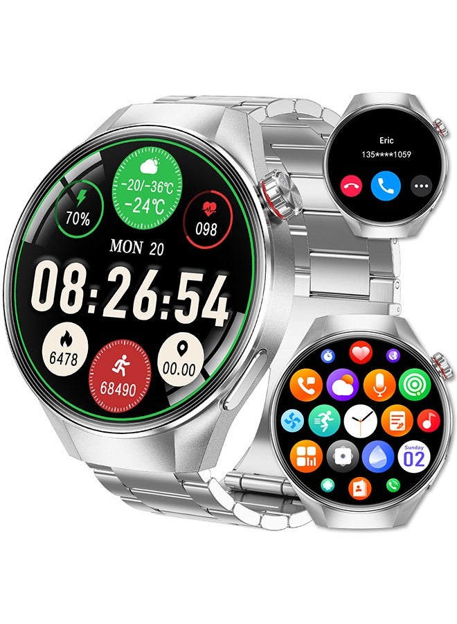 Compare Mens Smartwatch 1.75 AMOLED, Bluetooth Calls, Sleep Monitor, Fitness Tracker, IP67 Waterproof Smart Watch for Men, Compatible with AndroidiOS, Voice Assistant at KSA Price