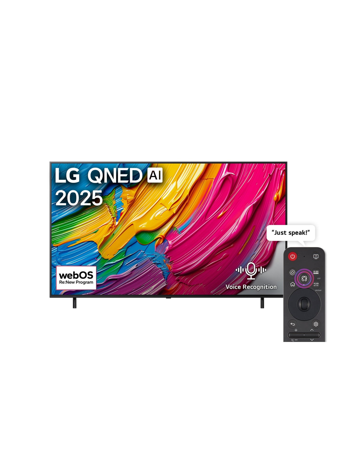 55 inch LG QNED AI QNED80 4K Smart TV,…