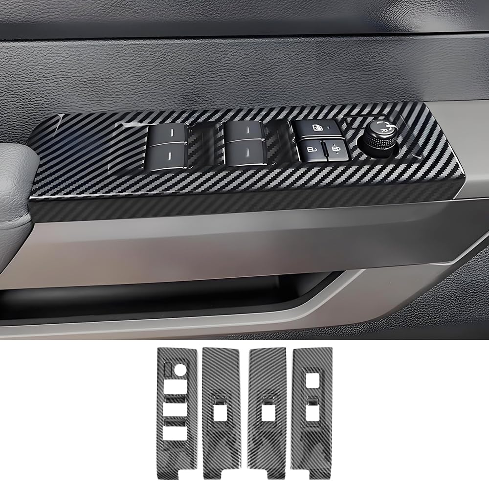Compare LUNQIN Car Central Control Gear Shift Panel Trim Cover for Toyota Tundra 2022 2023 2024 2025 SR SR5 Limited TRD Pro Auto Interior Decor Accessories Center Console Protection Frame Carbon Fiber Style at KSA Price