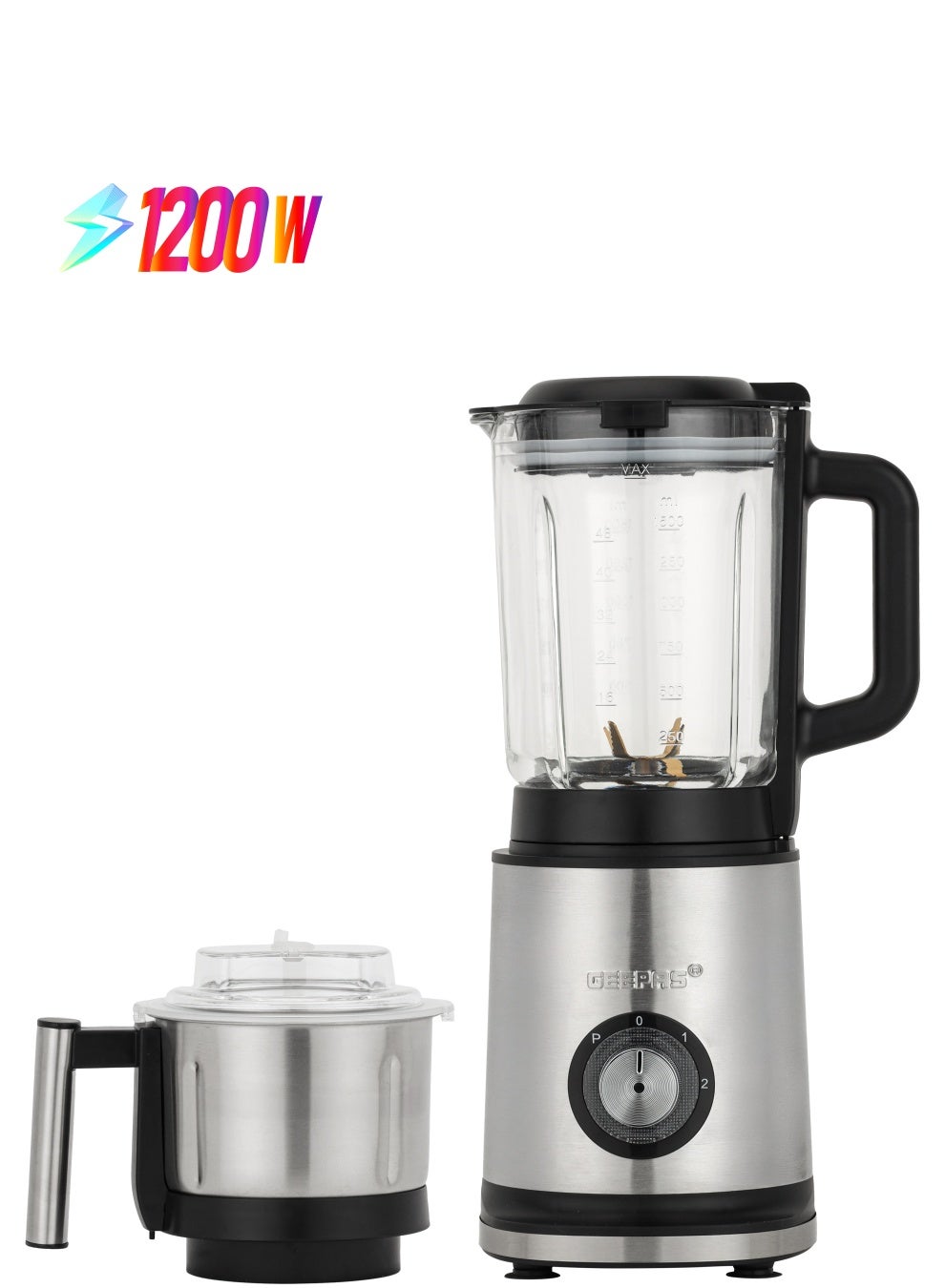 2-in-1 Professional Blender 1200W | Powerful Motor…