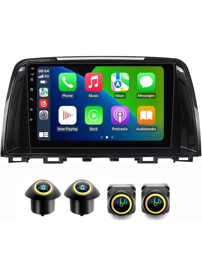 Compare Fit Mazda 6 Car Stereo Mazda 6 Android Screen 20122017 With Apple Carplay Android Auto Wireless WiFi DSP FM&AM BT AHD Camera Included Fast Interface QLED 4+32GB 360D Cameras at KSA Price