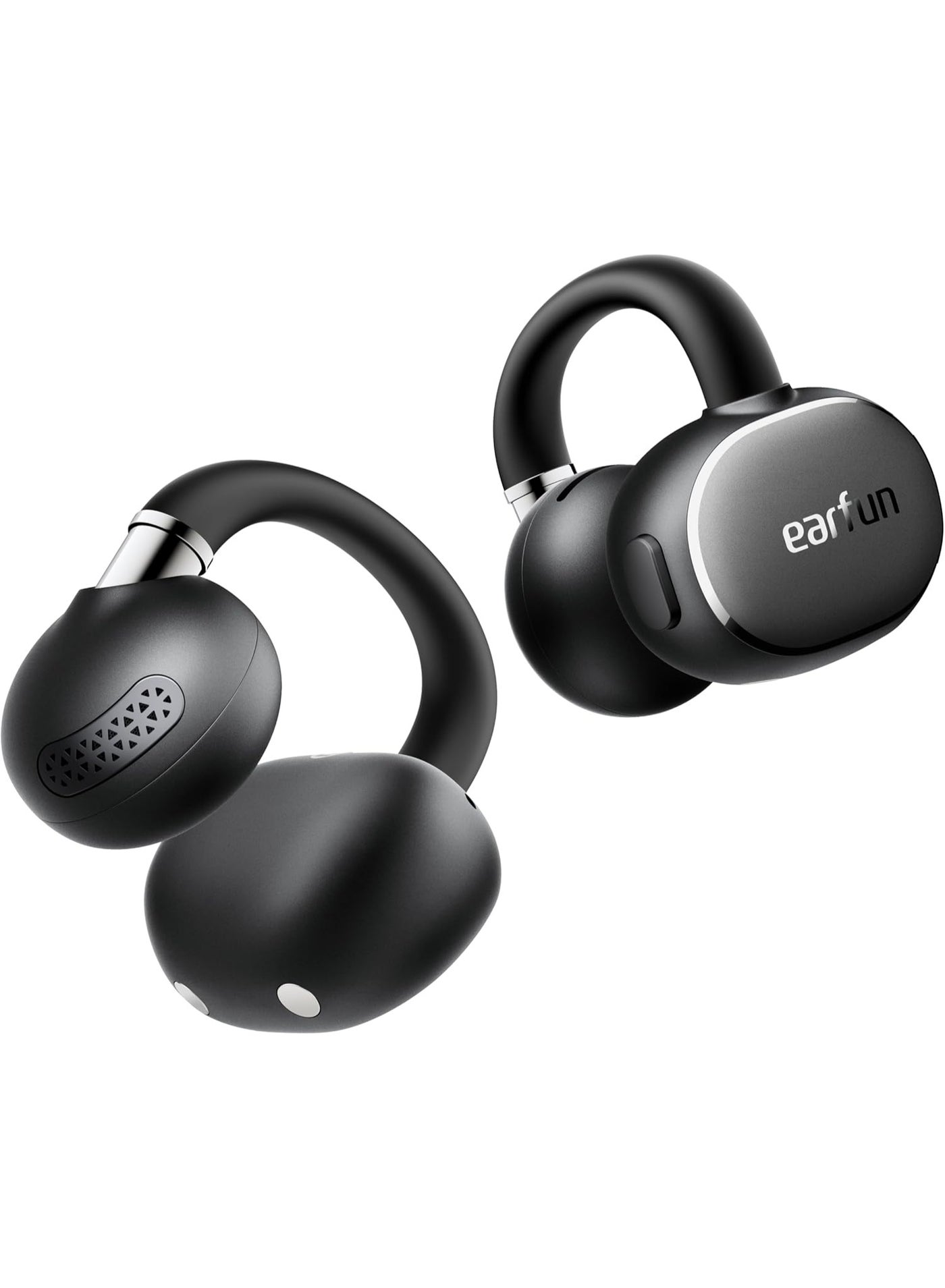 Compare EarFun Clip 2 Open Ear Earbuds, Clip On Headphones, LDAC, HiRes Audio, 12mm Titanium Driver, 4 Mics AI Clear Call, AI Translation Earbuds, Secure Fit, 40H Playtime, Bluetooth 6.0 for Running, Workout at KSA Price