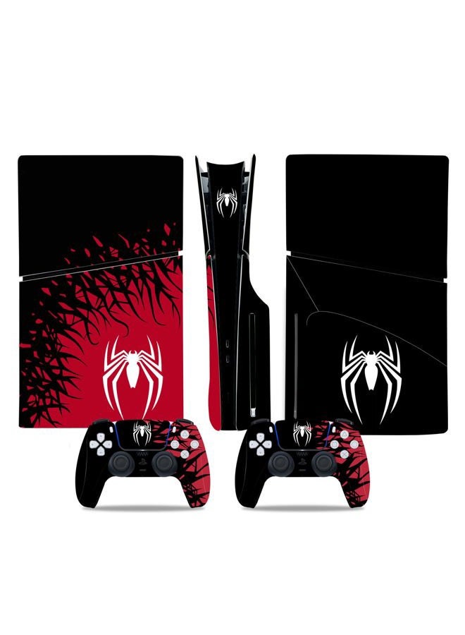 Compare Decal Skin for PS5 Slim Console and Controllers Disk Edition, PS5 Console Accessories, Vinyl Skin Stickers for PlayStation 5 Slim  Black and Red at KSA Price