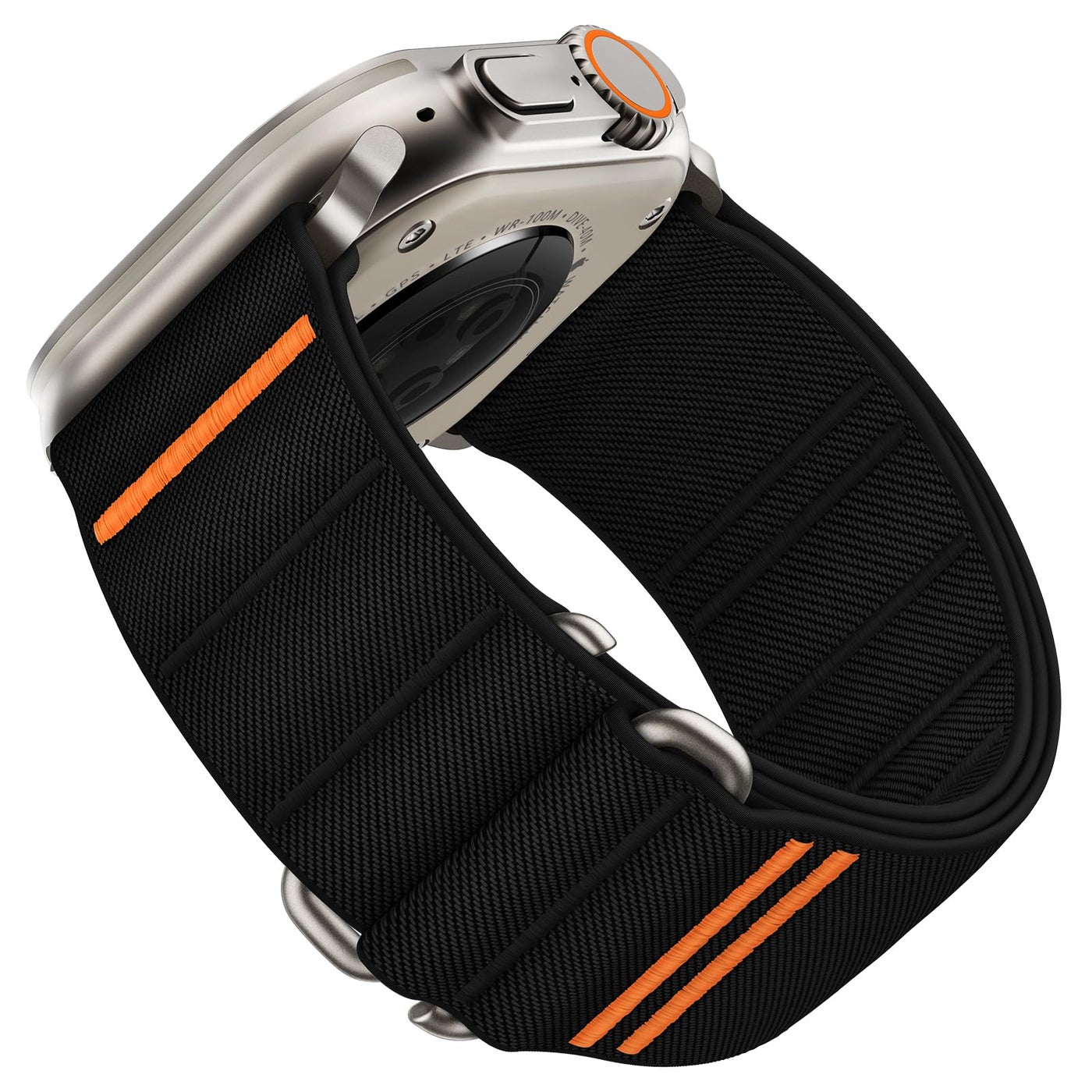 Compare Suitisbest Sport Bands Compatible with Apple Watch Ultra Band 49mm 46mm 45mm 44mm 42mm Men Women, Stretchy Nylon Sport Loop Strap with SHook for iWatch Series 10 Ultra SE 9 8 7 6 5 4 3, Titanium Hook at KSA Price