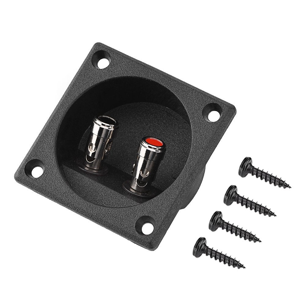 Compare Round Speaker Box Terminal Subwoofer Box Terminal Cup Silver Push Spring Loaded Jacks Double Binding Post Speaker Terminal Plates Repalcement for DIY Black at KSA Price