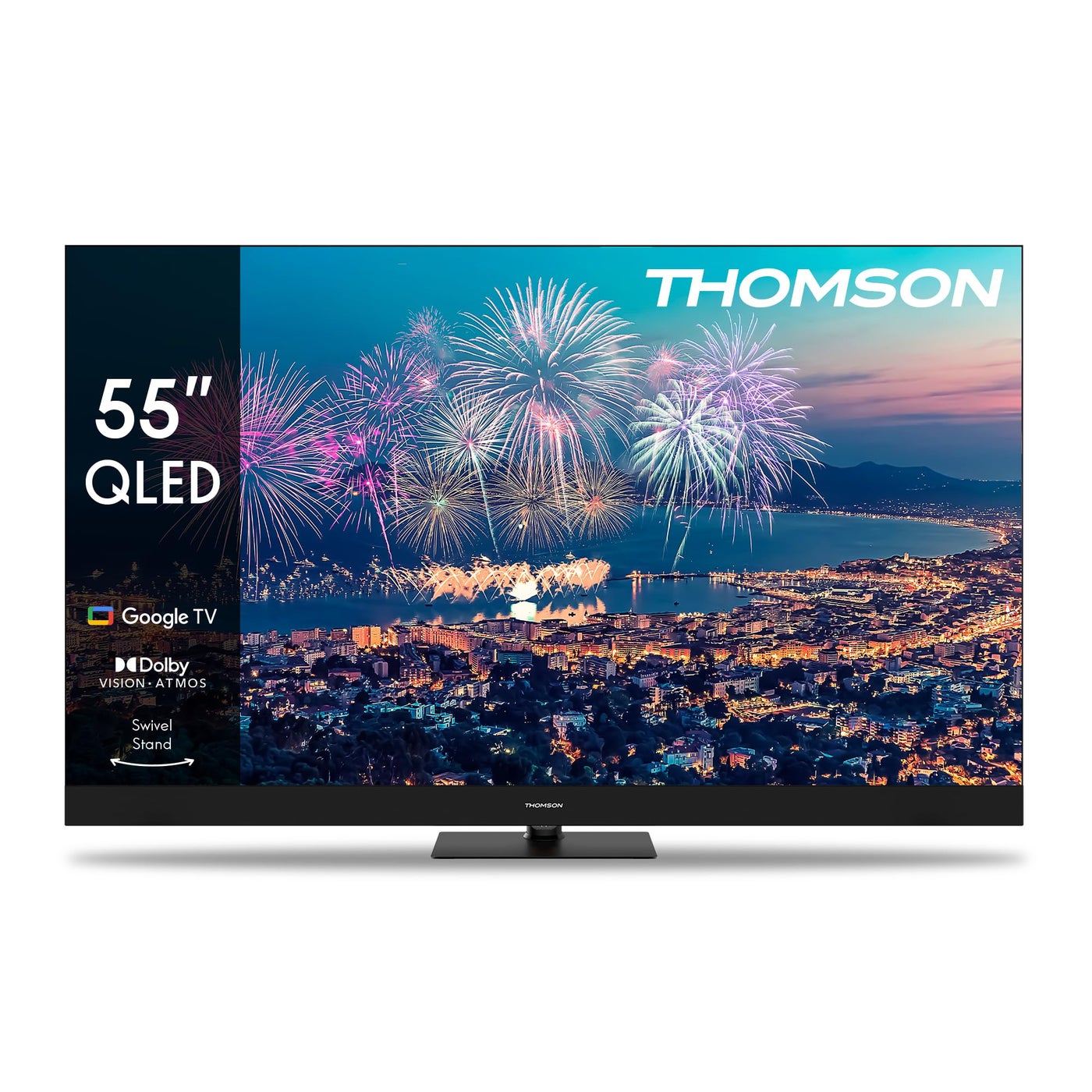 Compare 50Inch 4K QLED Smart TV with Google Assistant, Front Speakers, Dolby Vision and Atmos at KSA Price