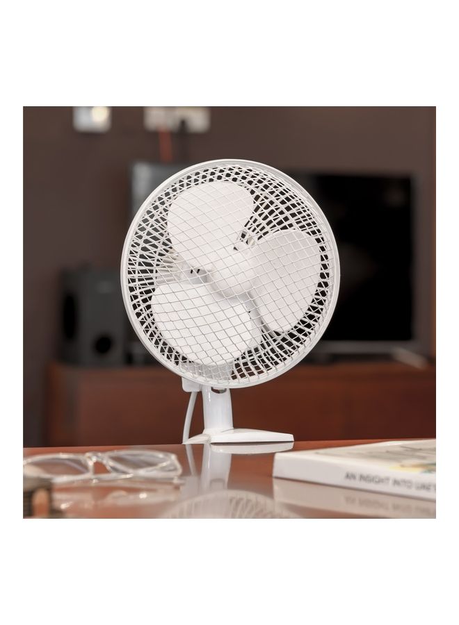 2-in-1 Desk Fan with Oscillation, Plastic Clip…