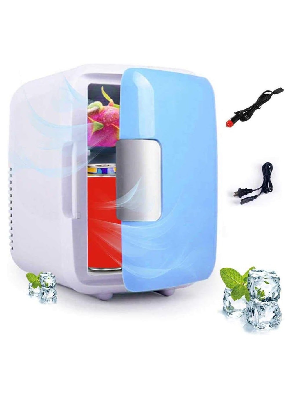 Compare Tiny Fridge, 4L Car Mini Refrigerator Portable TwoPurpose Heating Cooling Box For Outdoor Traveling at KSA Price