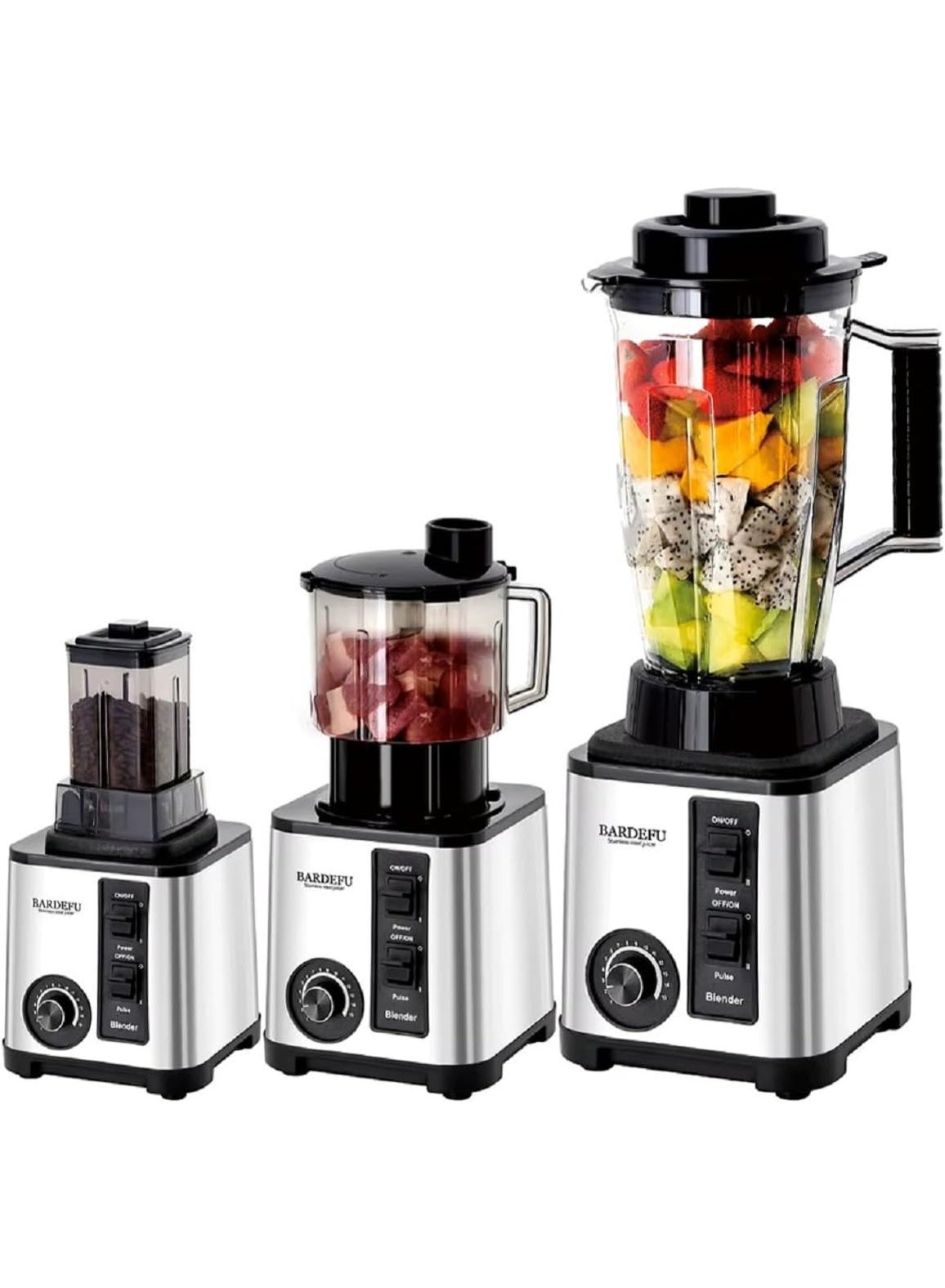 Compare BARDEFU 9500W High Power Blender & Food Processor Combo | 8in1 Kitchen Machine at KSA Price